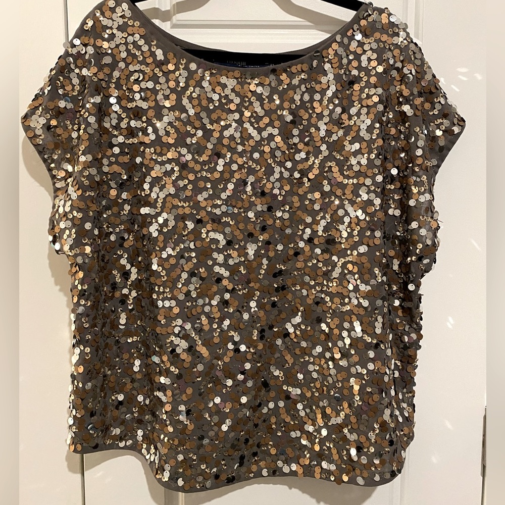 Eloquii Plus Size Sequence Sparkle Top - image 2